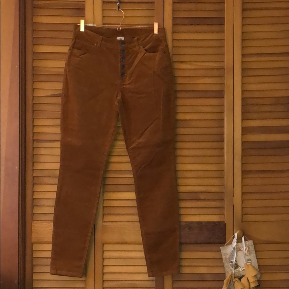 Cabi Button Fly Skinny Cords